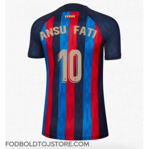 Barcelona Ansu Fati #10 Hjemmebanetrøje Dame 2022-23 Kortærmet